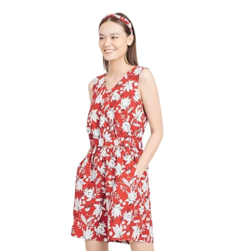Quần Short Linen Nữ F2 Fashion & Freedom Brighter Day QS58-DH-S-1121 Màu Đỏ Size S