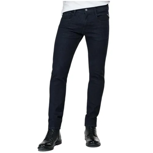 Quần Jean Nam Replay Slim Fit M914 Màu Navy Đậm Size 28