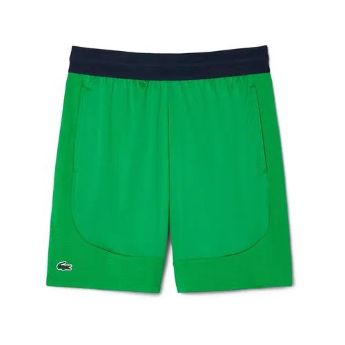 Quần Short Nam Lacoste Tennis Shorts Ultra Dry Stretch Material GH8950 - SIW Màu Xanh Lá Size 5