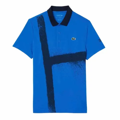 Áo Polo Nam Lacoste Tennis x Novak Djokovic DH8971-3D3 Màu Xanh Dương Size 3