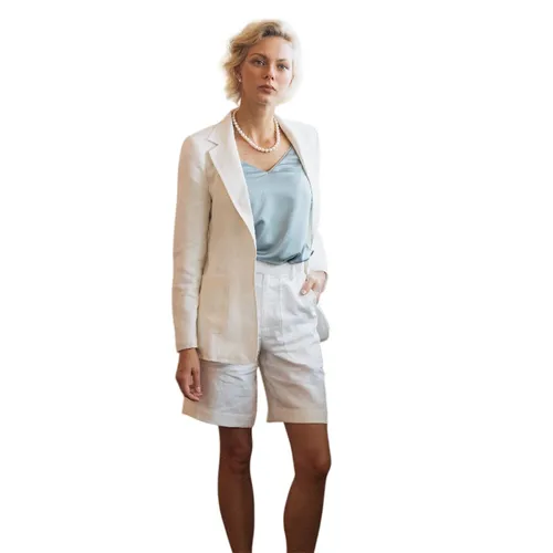 Quần Short Nữ F2 Fashion & Freedom Linen New Power In QS33-T-S-0820 Màu Trắng Size S