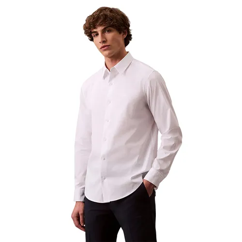 Áo Sơ Mi Nam Calvin Klein CK Long-Sleeved 4LB148G - 110 Màu Trắng Size XS