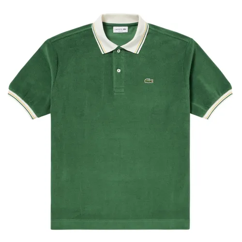 Áo Polo Nam Lacoste High-gauge Pile Fabric Loose PH005J-132 Màu Xanh Lá Size 2