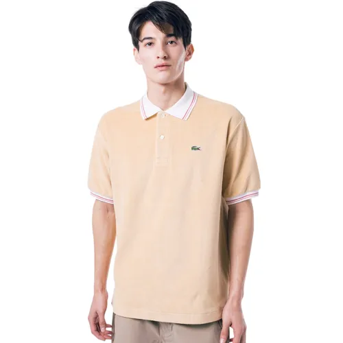 Áo Polo Nam Lacoste High-gauge Pile Fabric Loose PH005J-IXQ Màu Be Size 2