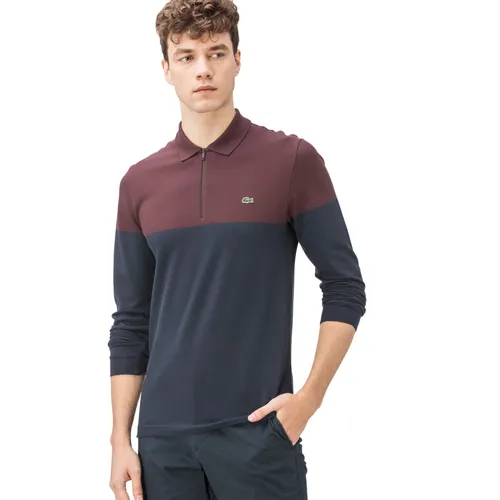 Áo Polo Dài Tay Nam Lacoste Men's Slim Fit PH1920-20M Phối Màu Size 2
