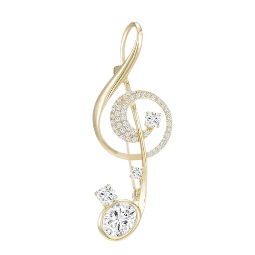 Cài Áo Nữ Meri Dream Melody BR13 Màu Vàng
