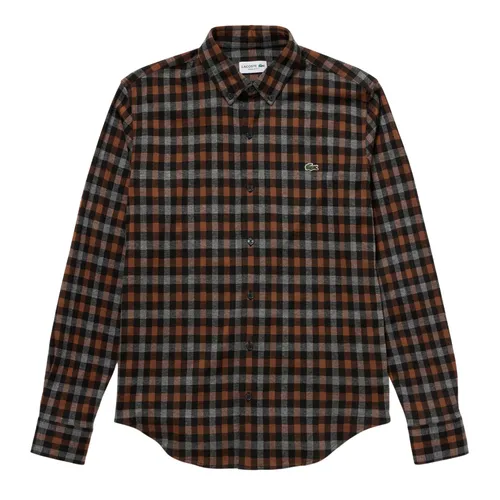 Áo Sơ Mi Dài Tay Nam Lacoste Checked Jersey Shirt Regular CH8406 - 031 Phối Màu Size 39