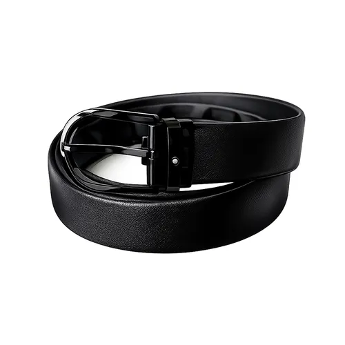 Thắt Lưng Nam Montblanc Leather Belt 30mm Màu Đen