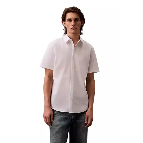 Áo Sơ Mi Nam Calvin Klein CK Woven Tops White 4LB147G - 110 Màu Trắng Size XS