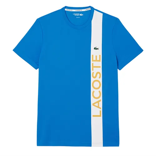 Áo Thun Nam Lacoste Men's Ultra Dry Print Branding Sport T-Shirt TH8938-GI9 Màu Xanh Blue Size 3