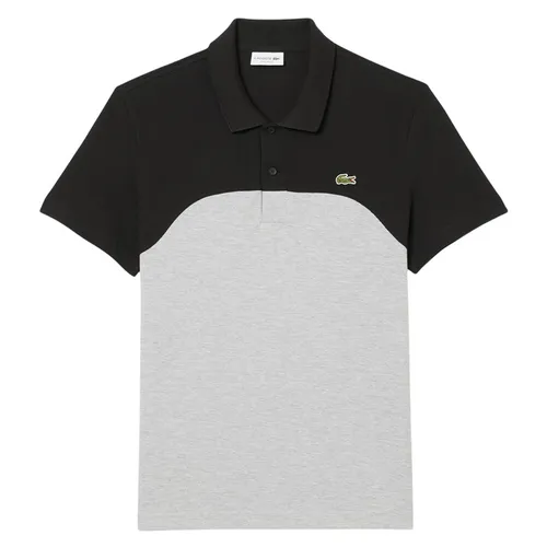 Áo Polo Nam Lacoste Regular Fit L.12.12 Colour Block Polo Shirt PH9563-LY3 Màu Đen Xám Size 3