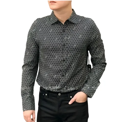 Áo Sơ Mi Dài Tay Nam Karl Lagerfeld W3204 - BLK Màu Đen Size S