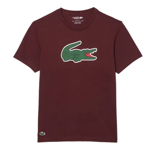 Áo Thun Nam Lacoste Ultra Dry Logo Sport T-Shirt TH7513 - IDC Màu Đỏ Đô Size 3