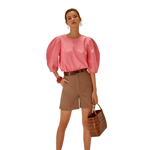 Quần Short Brown Linen Shorts Become Unveil QS47-N-S-0721 Màu Nâu Size S