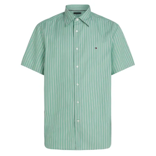 Áo Sơ Mi Nam Tommy Hilfiger Men's Cotton Shirt MW0MW39161_0CD Màu Kẻ Sọc Xanh Size M