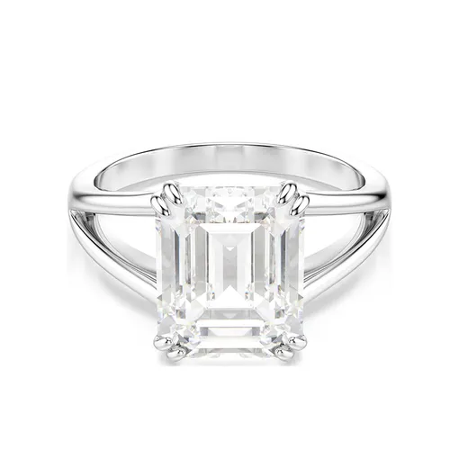 Nhẫn Nữ Swarovski Stilla Ring Octagon Cut, White, Silver-Tone Finish 5717878 Màu Trắng Size 52