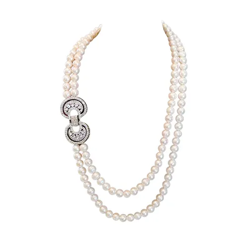 Dây Chuyền Nữ Jessica Pearl Harmony Link JN17 Màu Trắng