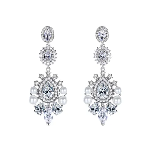 Khuyên Tai Nữ Kya Jewel Noble Grace KE7 Màu Bạc