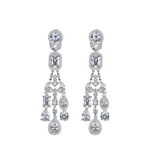 Khuyên Tai Nữ Kya Jewel Elegant Lady KE8 Màu Bạc