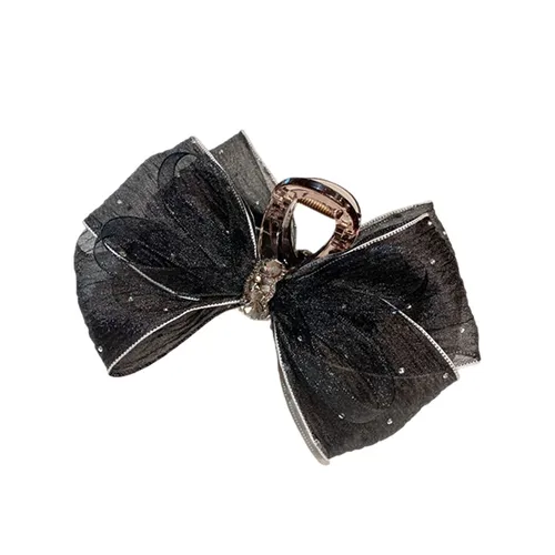 Kẹp Tóc Nữ Meri Nocturne Bow HC233 Màu Đen/ Vàng Hồng