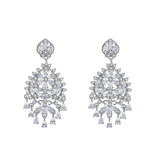 Khuyên Tai Nữ Kya Jewel Aristocratic Bloom KE12 Màu Bạc