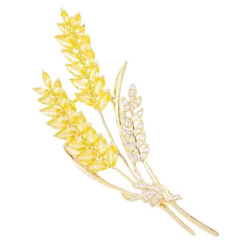 Cài Áo Nữ Meri Golden Season BR36 Màu Vàng