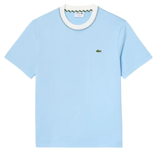 Áo Thun Nam Lacoste Men's Made In France Heavy Cotton T-Shirt TH3837 - HBP Màu Xanh Blue Size 4