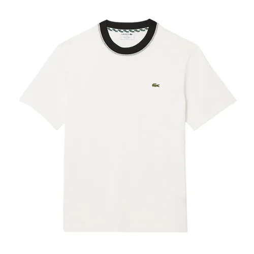 Áo Thun Nam Lacoste French Made Classic Fit T-shirt TH3837-70V Màu Trắng Size 5