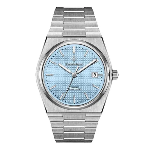 Đồng Hồ Nam Alexander Ferros Men Automatic 5052S/13 38mm Màu Xanh Bạc