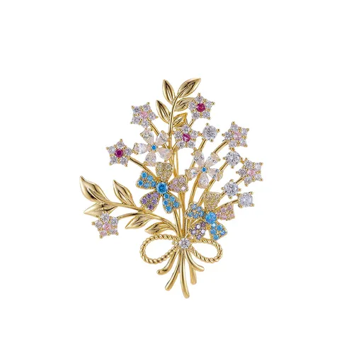 Cài Áo Nữ Meri Floral Gift BR91 Phối Màu