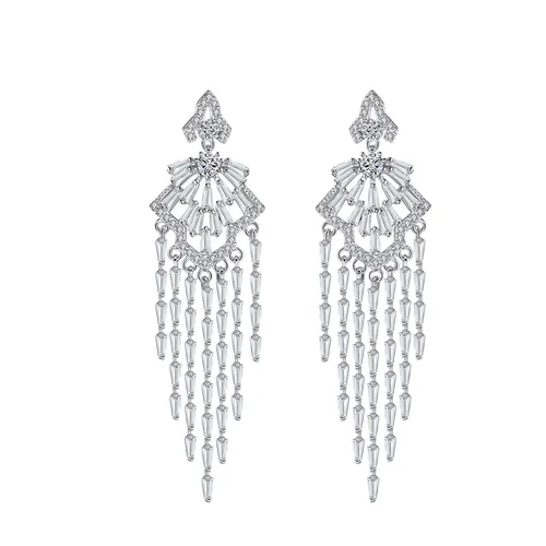 Khuyên Tai Nữ Kya Jewel Radiant Flow KE15 Màu Bạc