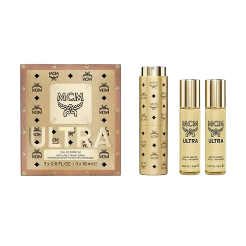Set Nước Hoa MCM Ultra Eau De Parfum Refillable Travel Spray Set 3 Món