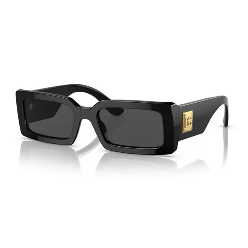 Kính Mát Nữ Dolce & Gabbana D&G DG4416 50187 Black/ Dark Grey Màu Đen Xám