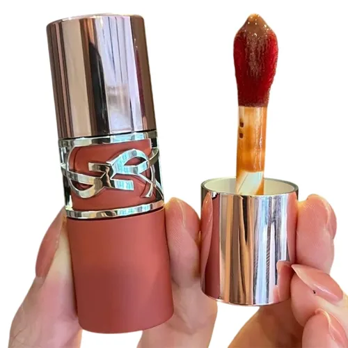 Son Kem Yves Saint Laurent YSL Lovenude Lip Stain 520 Cinnamon Kiss Màu Đỏ Cam