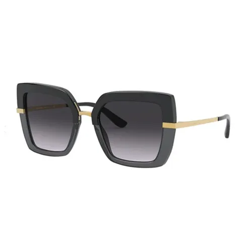 Kính Mát Nữ Dolce & Gabbana D&G Sunglasses DG4373 32468G Black/ Gray Màu Đen Xám