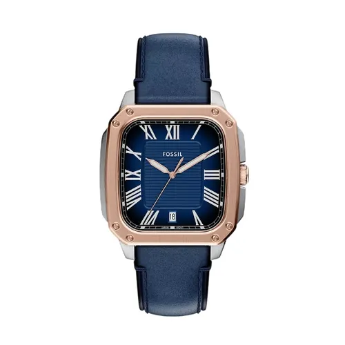 Đồng Hồ Nam Fossil&nbsp;Crosby 42 mm Three-Hand Blue Leather Watch FS6149 Màu Xanh Navy