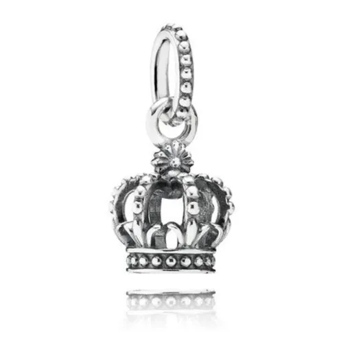 Hạt Vòng Charm Pandora Noble Splendor Crown Dangle 791376 Màu Bạc