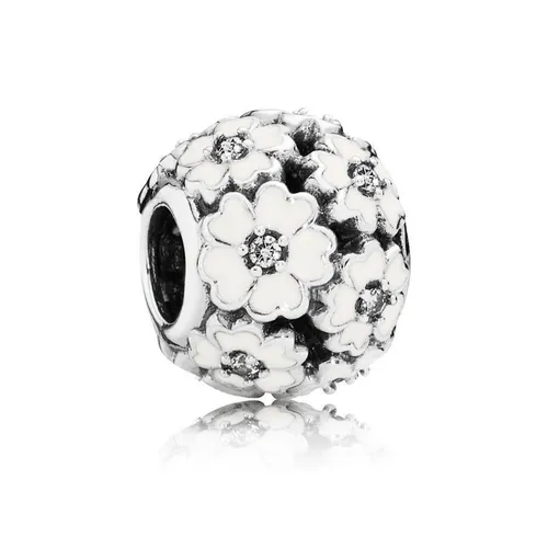 Hạt Vòng Charm Pandora Primrose Meadow Charm 791488EN12 Màu Bạc