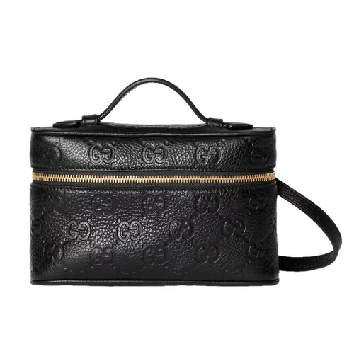 Túi Đeo Chéo Nữ Gucci GG Emblem Small Bag 815949 AAEEM 1000 Màu Đen