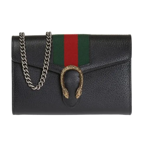 Ví Nữ Gucci Dionysus Web Stripe Chain Wallet 481377 CWI1X 1060 Màu Đen