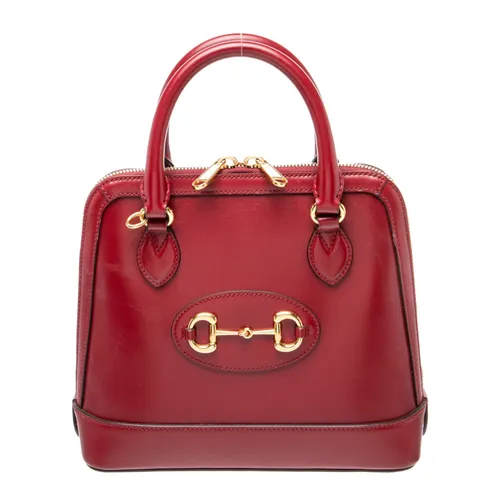 Túi Xách Tay Nữ Gucci Horsebit 1955 19 Small Màu Đỏ Đậm