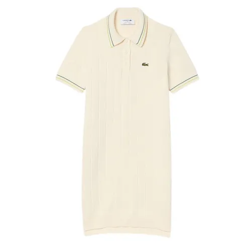 Váy Polo Nữ Lacoste Beige Cotton Polo Dress EF3585-00-I84 Màu Be Size 38