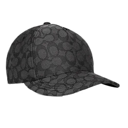 Mũ Coach Signature Jacquard Charcoal CB706-CHR Màu Đen