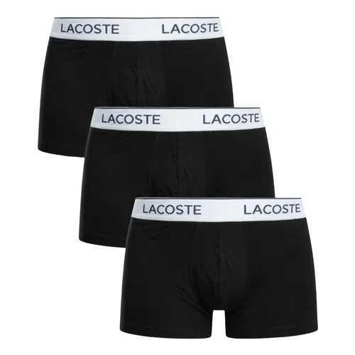 Set 3 Quần Lót Nam Lacoste 3 Pack Cotton Stretch Trunks 5H9002-00 031 Màu Đen Size L