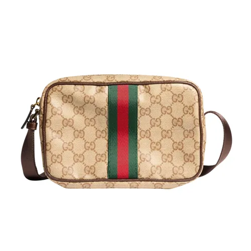 Túi Đeo Vai Gucci GG Mini Bag With Web 876391-FAF9S-9646 Màu Beige