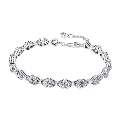Vòng Đeo Tay Nữ Pandora Bow Chain Bracelet 594262C01 Màu Bạc Size 16