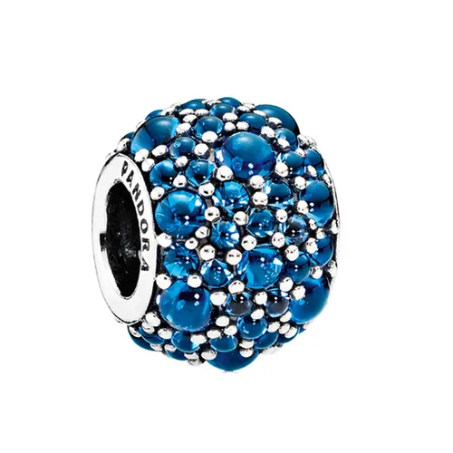 Hạt Vòng Charm Pandora Shimmering Droplets 791755NLB Màu Xanh