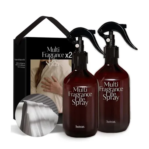 Set Xịt Thơm Đa Năng Hetras Multi Fragrance Life Spray White Shirt (300ml x 2)