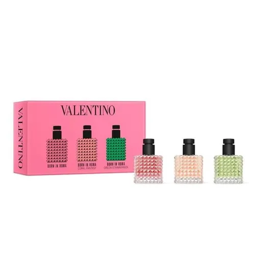 Set Nước Hoa Nữ Valentino EDP Mini Born In Roma + Coral Fanatasy + Green Stravaganza (3 x 6 ml)