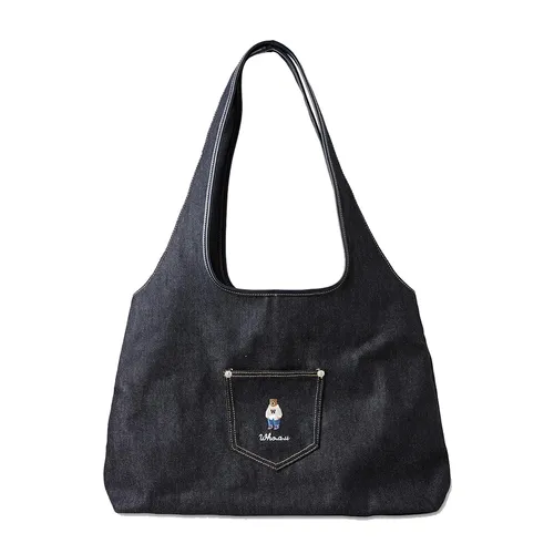 Túi Đeo Vai Nữ Whoau Steve Denim Shoulder Bag WHBGG3821A Indigo Màu Xanh Đen